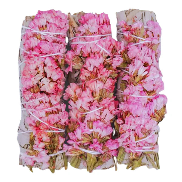 Pink Straw Flower Sage Bundle